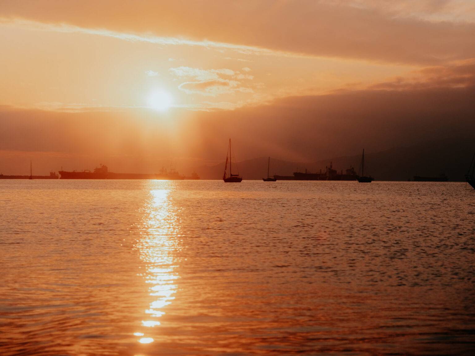 Elsie's Point bei Sonnenuntergang.