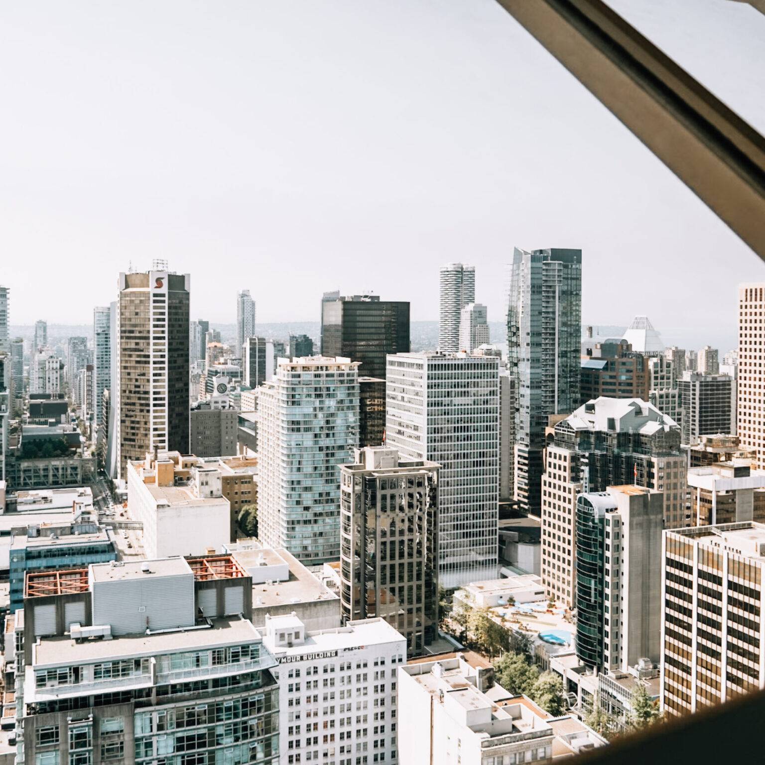 Die Skyline von Vancouver.