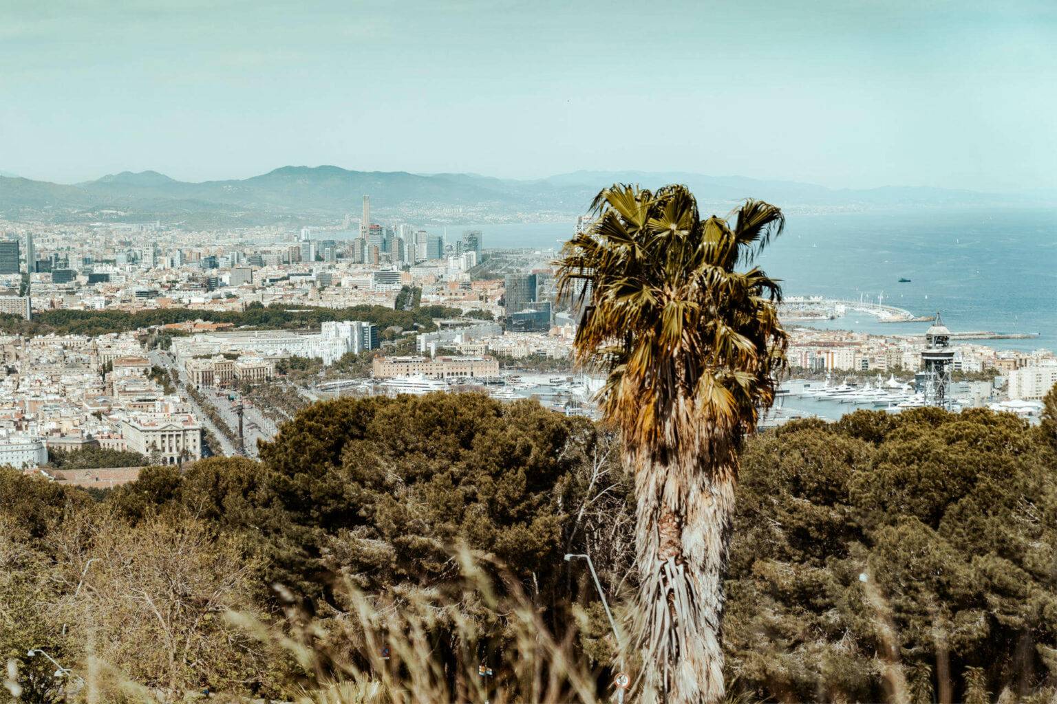 Das Castell de Montjuïc bietet eine wunderschöne Aussicht auf Barcelona und das Mittelmeer.