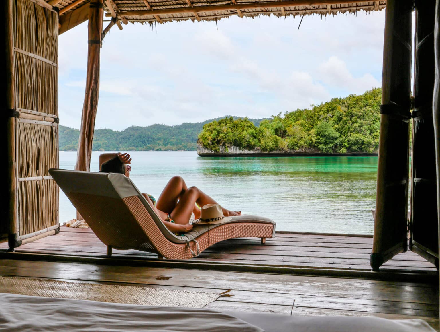 Die Aussicht im Katembe Private Resort in Raja Ampat war einfach herrlich. Hier konnten wir richtig gut entspannen.